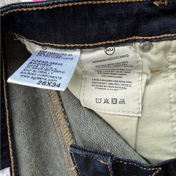 AG Adriano Goldschmied B Type 03 Straight Jeans Size 26x34 - Picture 8 of 11